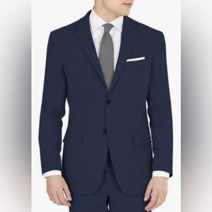 NWT DKNY Modern Fit Stretch Suit Jacket in Navy Blue - Size 44L